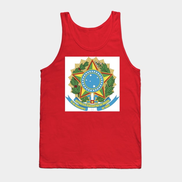 Brazilian Coat of Arms Tank Top by zwrr16